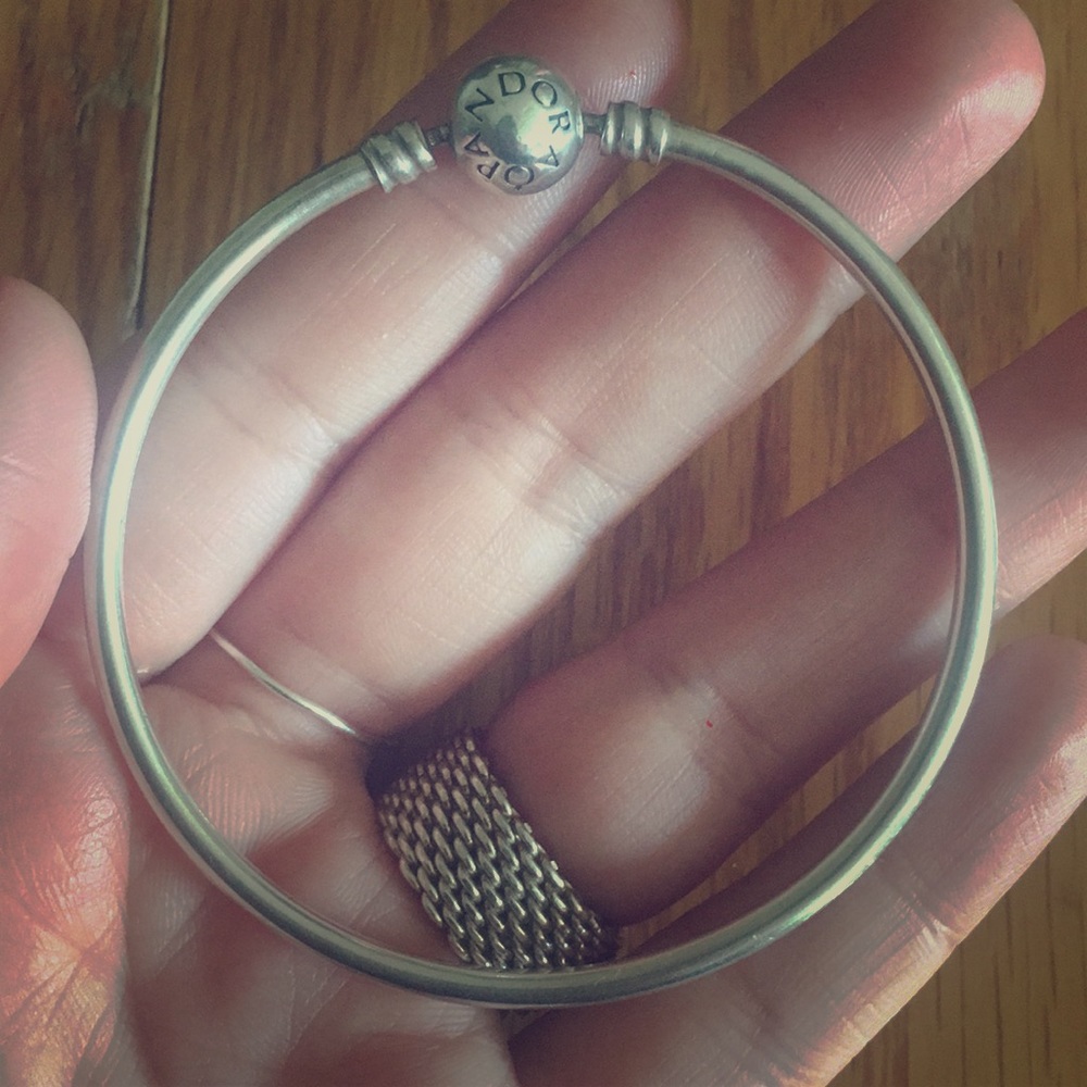 Sterling silver pandora bangle